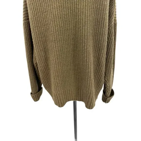 Staud Matilda Cardigan Green Wool Blend Button Front Chunky Knit Women Small - Picture 10 of 12